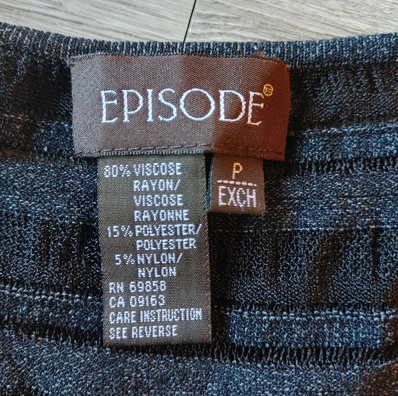 EPISODE Black Sheer Vintage Tank Top - Picture 5 of 6